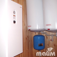 Система отопления и горячего водоснабжения. Электрокотел Protherm "Skat", водонагреватели накопительные Ariston.